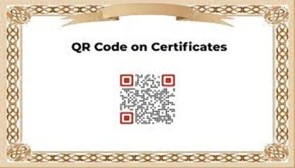 AP to provide QR code-based certificates